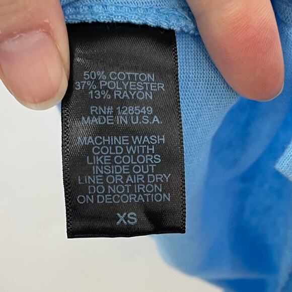 Aviator Nation Polo Shirt Sky Blue Men’s XS - Picture 6 of 7